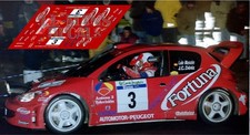 Decals Peugeot 206 WRC Rally
