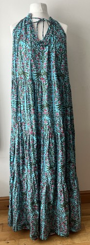 Maxi abito turchese - , strati