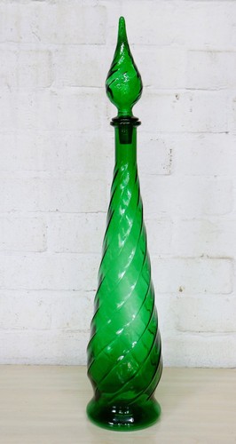 Bottiglia genio vetro verde - vetro,
