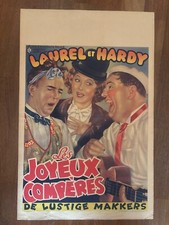 POSTER BELGIUM ,Vita in campagna,Les joyeux compères Stan Laurel Oliver Hardy,