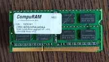 RAM 8GB DDR3 PC3-12800S 2Rx8 1600MHz PORTATILE MEMORIA 204PIN SODIMM compuRAM