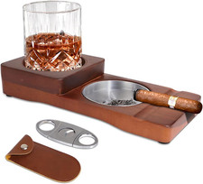 Posacenere in Legno Con Rum