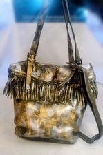 bucket bag with fringe 