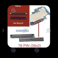 CONNETTORE FPC LCD SCHEDA MADRE SAMSUNG A12 A22 A32 A42 A52 A53 A72 M12 - 78 Pin