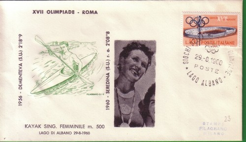 Fdc filagrano olimpiadi roma - olimpiadi,