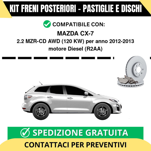 Kit freni posteriori - kit, mazda