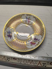 Piattino in porcellana Limoges con decorazioni