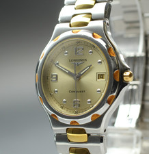 [Ecc+5] Orologio da uomo al quarzo Longines Conquest L1.631.3 35 mm quadrante...