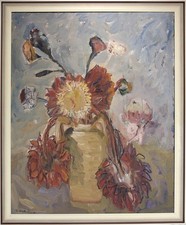 Gabriele mattera ischia olio su tela 1966