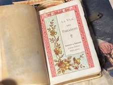 RARO ANTICO LIBRO TASCABILE: "La Via del Cielo" - 440 pagine - Milano 1890!!!