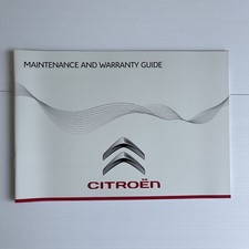 LIBRETTO MANUTENZIONE CITROEN