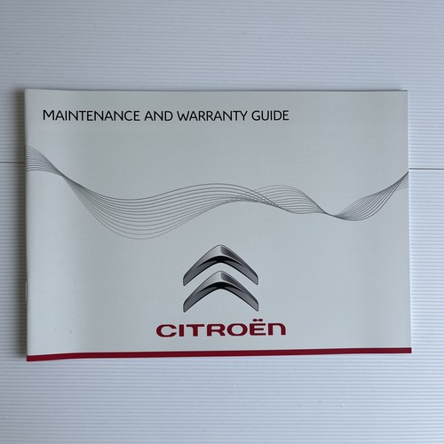 Libretto manutenzione citroen - manutenzione,