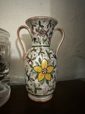Vaso In Ceramica Deruta firmato Sberna - Decorato a Mano Anni 60