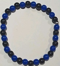 Braccialetto squadre calcio Nero-Azzurro Inter, Atalanta, Pisa. Unisex