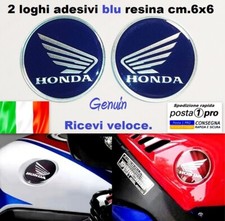 2 HONDA Adesivi BLU/CROMO 3M