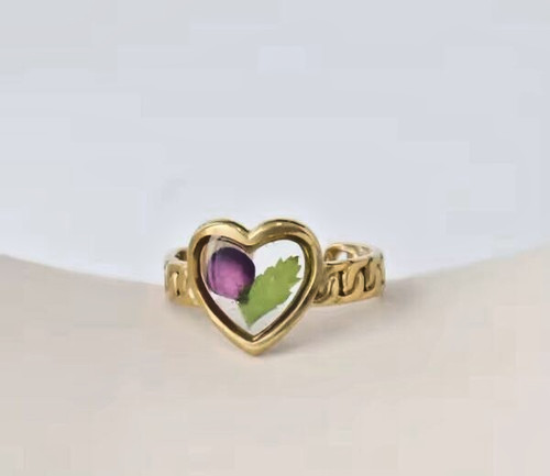Anello donna acciaio inox oro - inox,