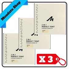 MANHATTAN 2 IN 1 FONDOTINTA TEINT POWDER & MAKE-UP 9 GR. BEIGE N. 16  (X3)