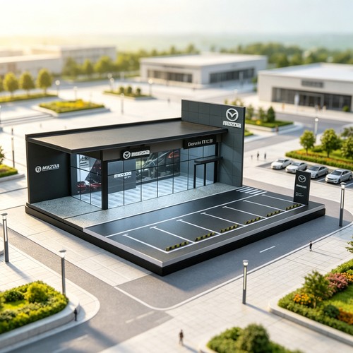Diorama modello garage - 1:64,
