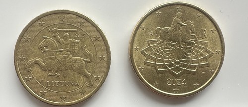 2 monete 50 cent - ⭐️🇱🇹2,