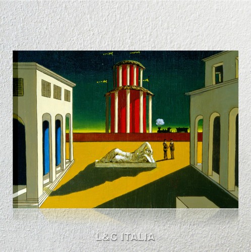 Chirico piazza italia con - chirico,