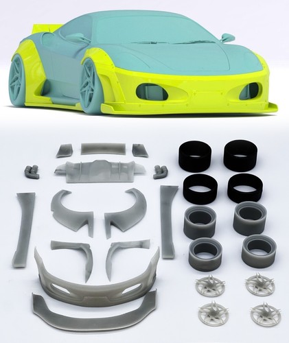 Ferrari f430 style widebody - ferrari,