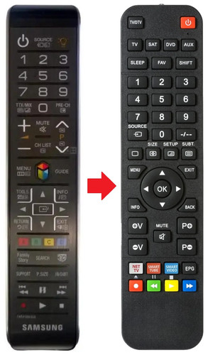 Telecomando adatto per - , samsung