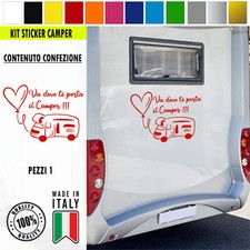 Adesivo sticker camper frase
