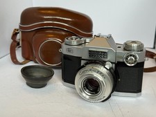 Zeiss Ikon Contaflex Super Camera e obiettivo 50mm F 2.8 Tessar, riparazioni vedi testo