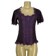 Maglione donna Sonia Fortuna Medium maglione misto mohair manica corta PS10