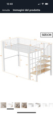 Letto soppalco usato anno - soppalco,