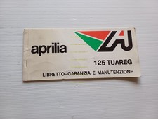 Aprilia Tuareg 125 libretto tessera garanzia NUOVO originale
