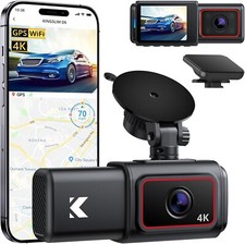 Kingslim D6-4K Doppia Dash Cam