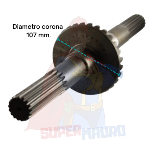 Goldoni corona asse inferiore - asse,