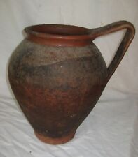 pignata pentola tegame brocca antica fagioliera da caminetto in terracotta 