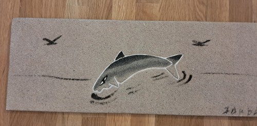 Quadro moderno legno sabbia - quadro,