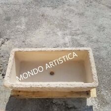 LAVANDINO LAVATOIO ACQUAIO CUCINA DA ESTERNO IN CEMENTO E PIETRA DA GIARDINO