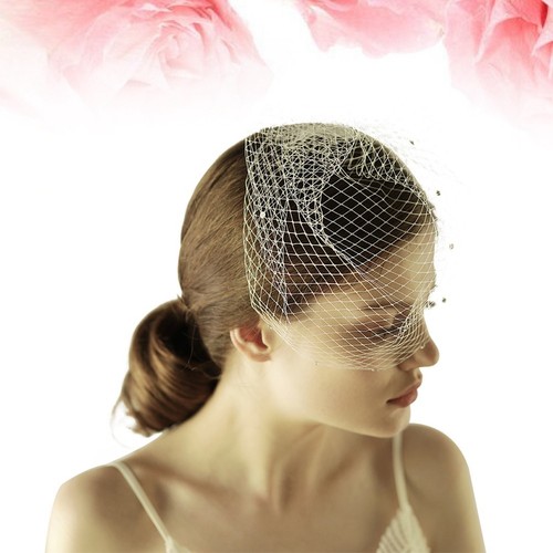 Velo corto vintage - in, pizzo