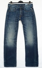 Jeans denim blu sbiadito gamba