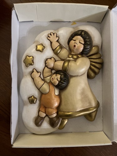 Formella angelo con bambino - angelo,