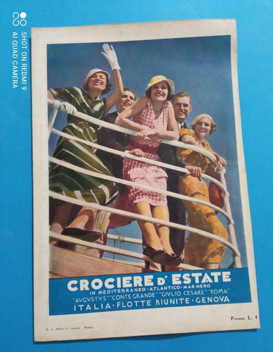 Pubblicita 1933 crociere - ,