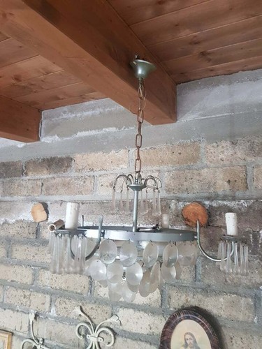 Vecchio lampadario vintage - vecchio,