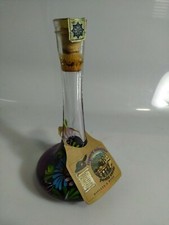 BOTTIGLIA DI LIQUORE AL MIRTILLO PONTE VECIO DIPINTA A MANO BASSANO 200ML