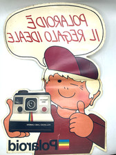POLAROID SUPERCOLOR 1000 Adesivo vintage grande formato per vetrina
