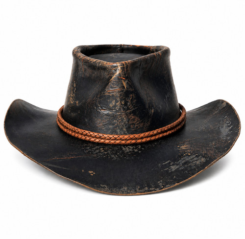 Cappello pelle marrone - cappello,