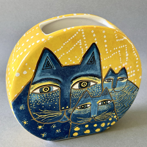 Petit vase chat - vase, artiste
