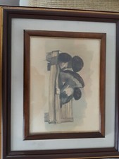 Tecnica mista funghi porcini china e acquerello