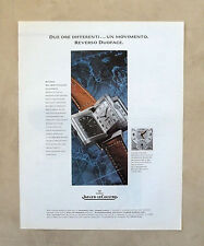 E657 - Advertising Pubblicità -1997- JAEGER LE COULTRE OROLOGIO REVERSO DUOFACE
