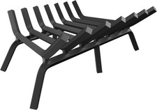 Griglia per Camino 24 Pollici, Griglie per Camino Resistente Ghisa Acciaio Massiccio 7 Bar