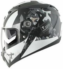 Casco moto Shark S700-S Trax opaco KAS nero schegge senza pinlock