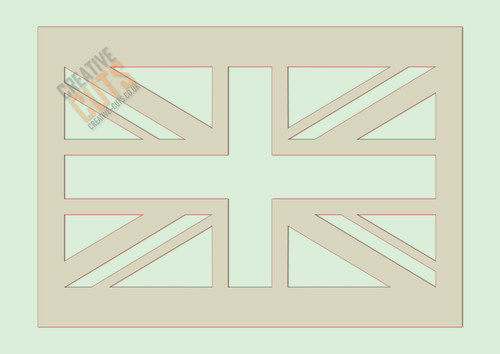 Union jack stencil a3 - a5,, a4,
